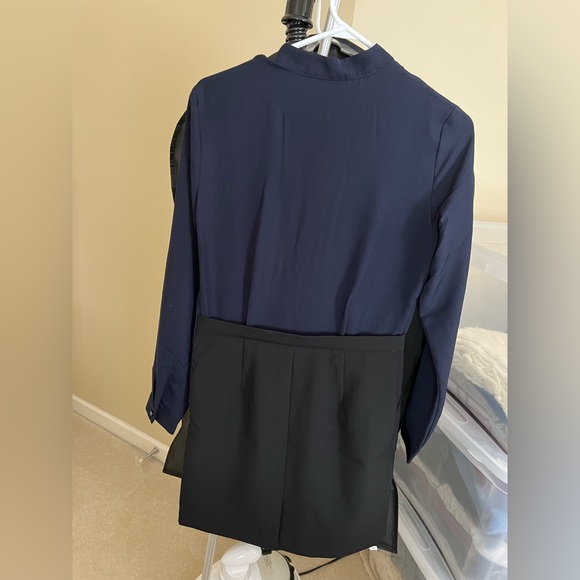 One Piece Mock 2 Piece Dress - Picture 4 of 7